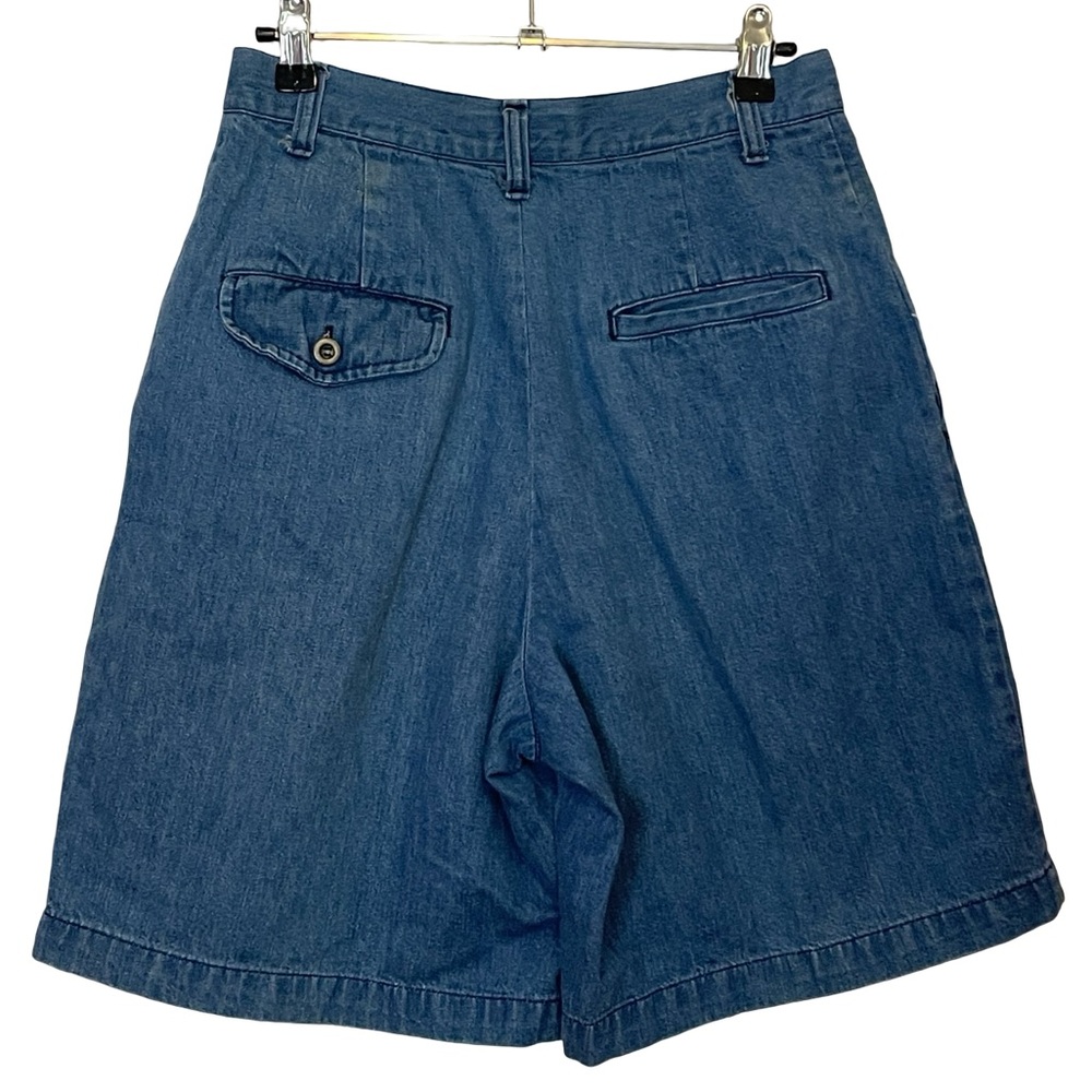 Ralph Lauren Vintage Blue Denim Shorts - Picture 2 of 7